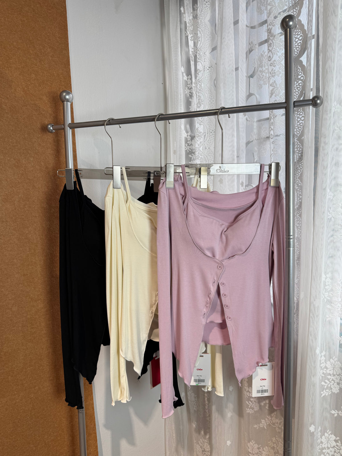 Ribbed Cami & Asymmetric Cardigan Set | Xavi