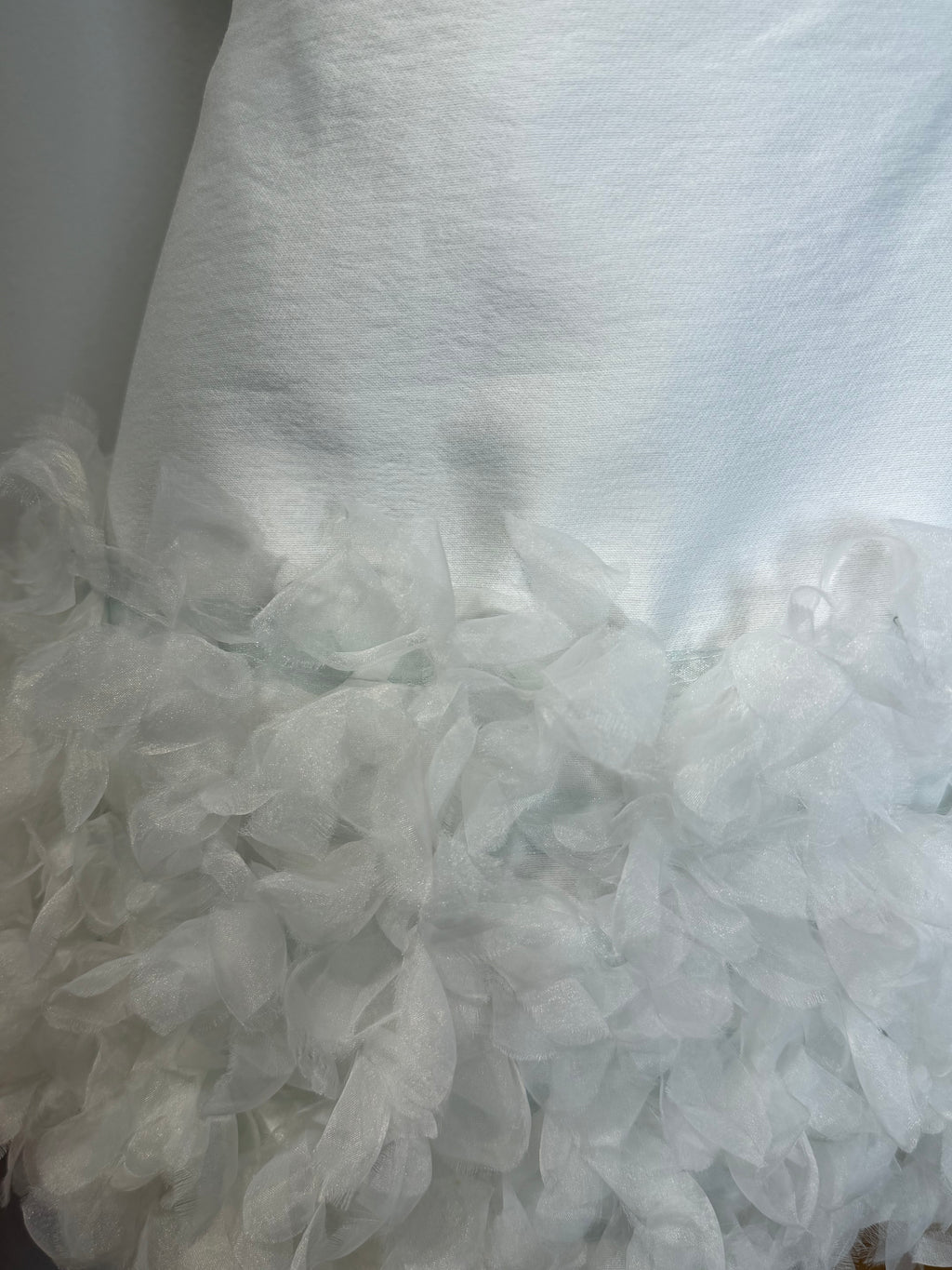 3D Petal Ruffle Organza High-Waist Mini Skirt | Princess