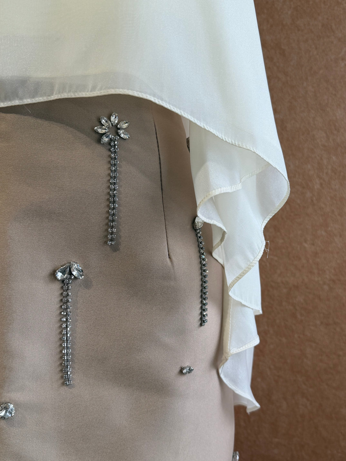 Cream Rosette Layered Cami Top | Nora Top