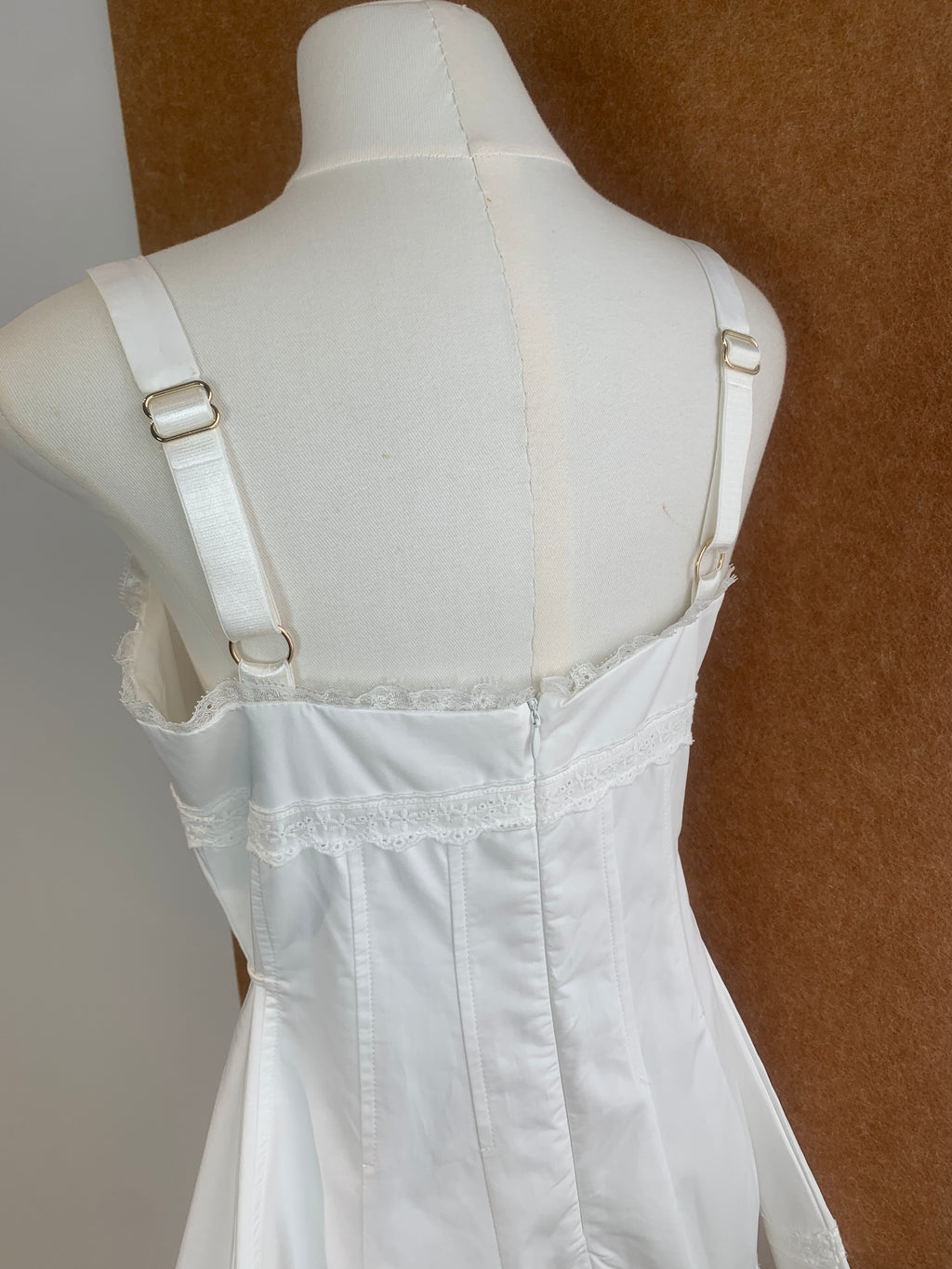 Broderie Anglaise Princess-Line Mini Dress | Dora