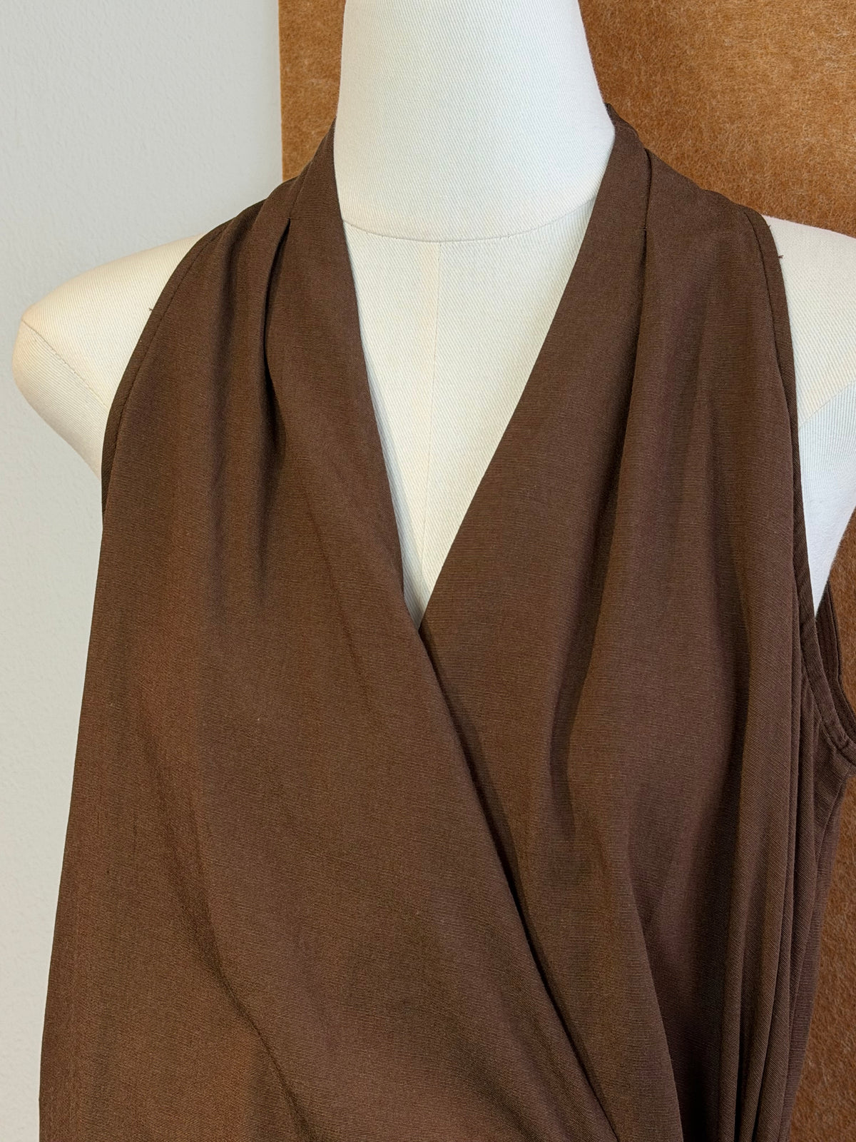 Wrap Halter Top with Gold Clasp | Junia