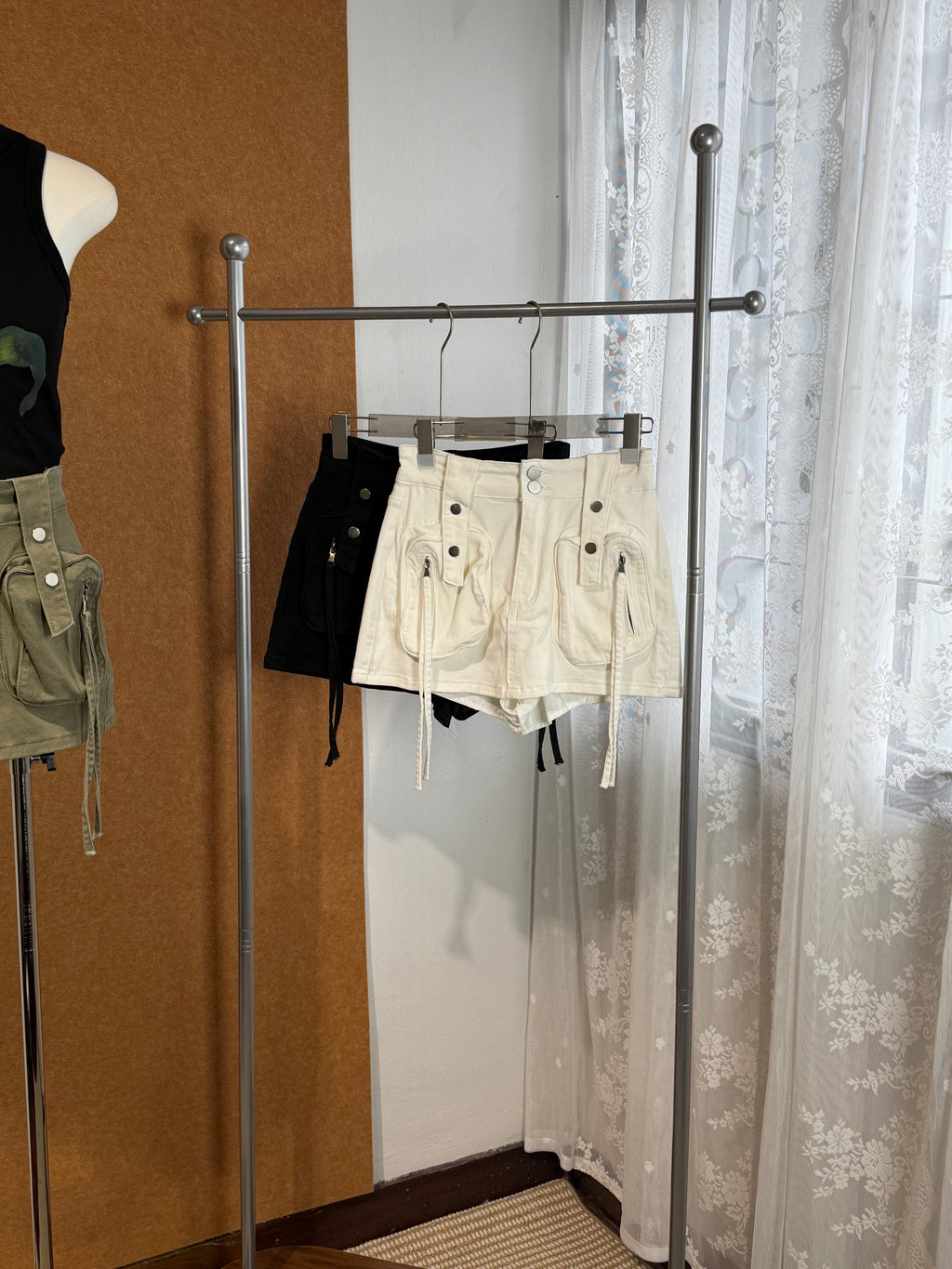 Cargo Pocket Denim Skort | Imani