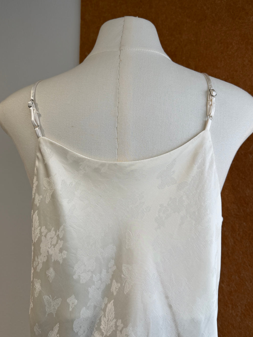 Jade Ring Strap Jacquard Satin Cami Top | Brisa