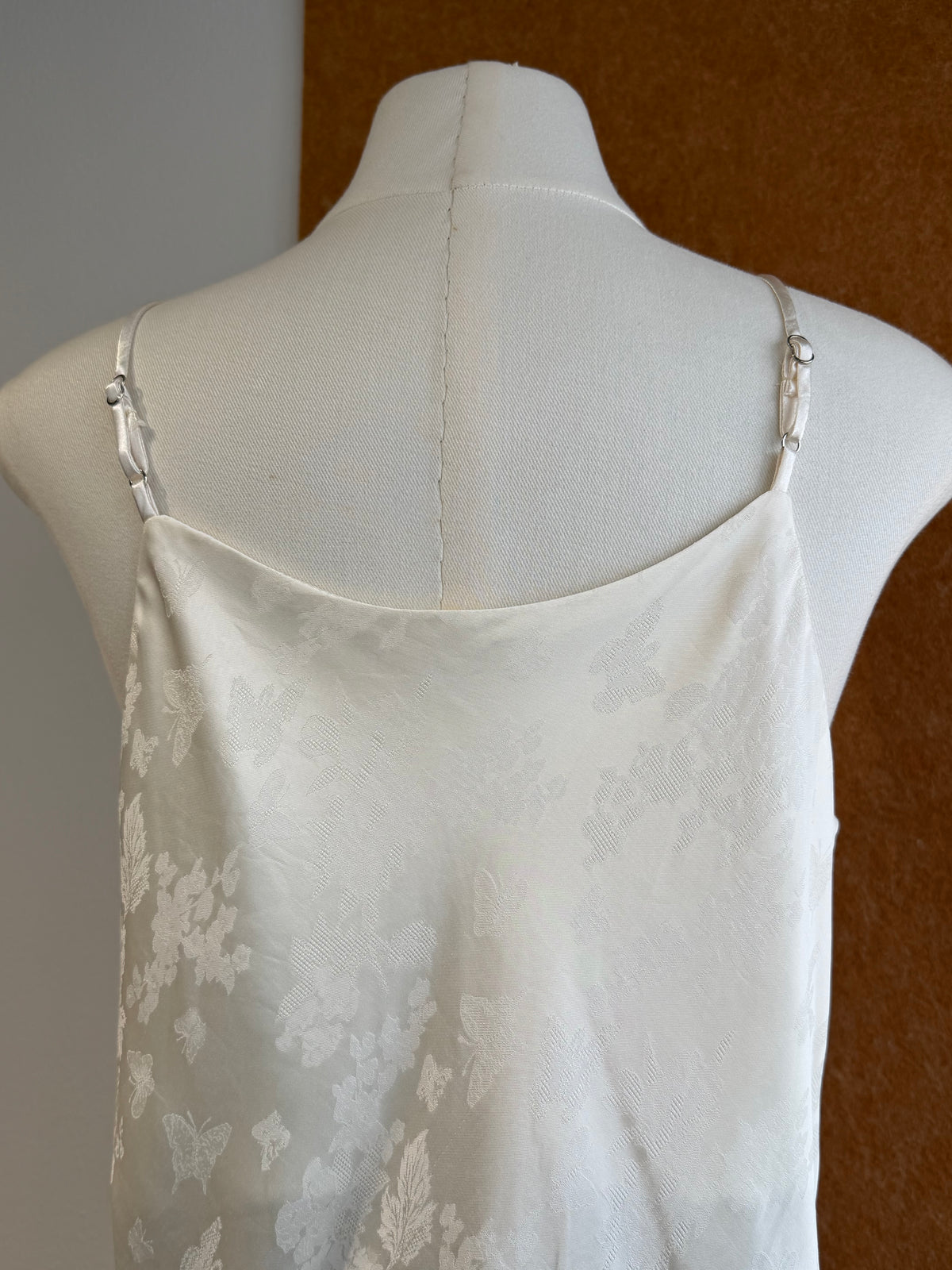 Jade Ring Strap Jacquard Satin Cami Top | Brisa