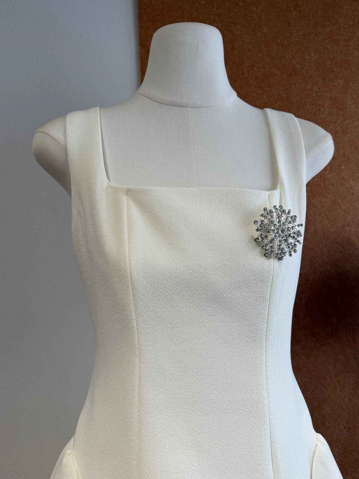 Square-Neck Lace-Up Mini Dress | Jemma Dress