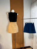 High-Waist A-Line Panel Micro-Mini Skirt | Kylin