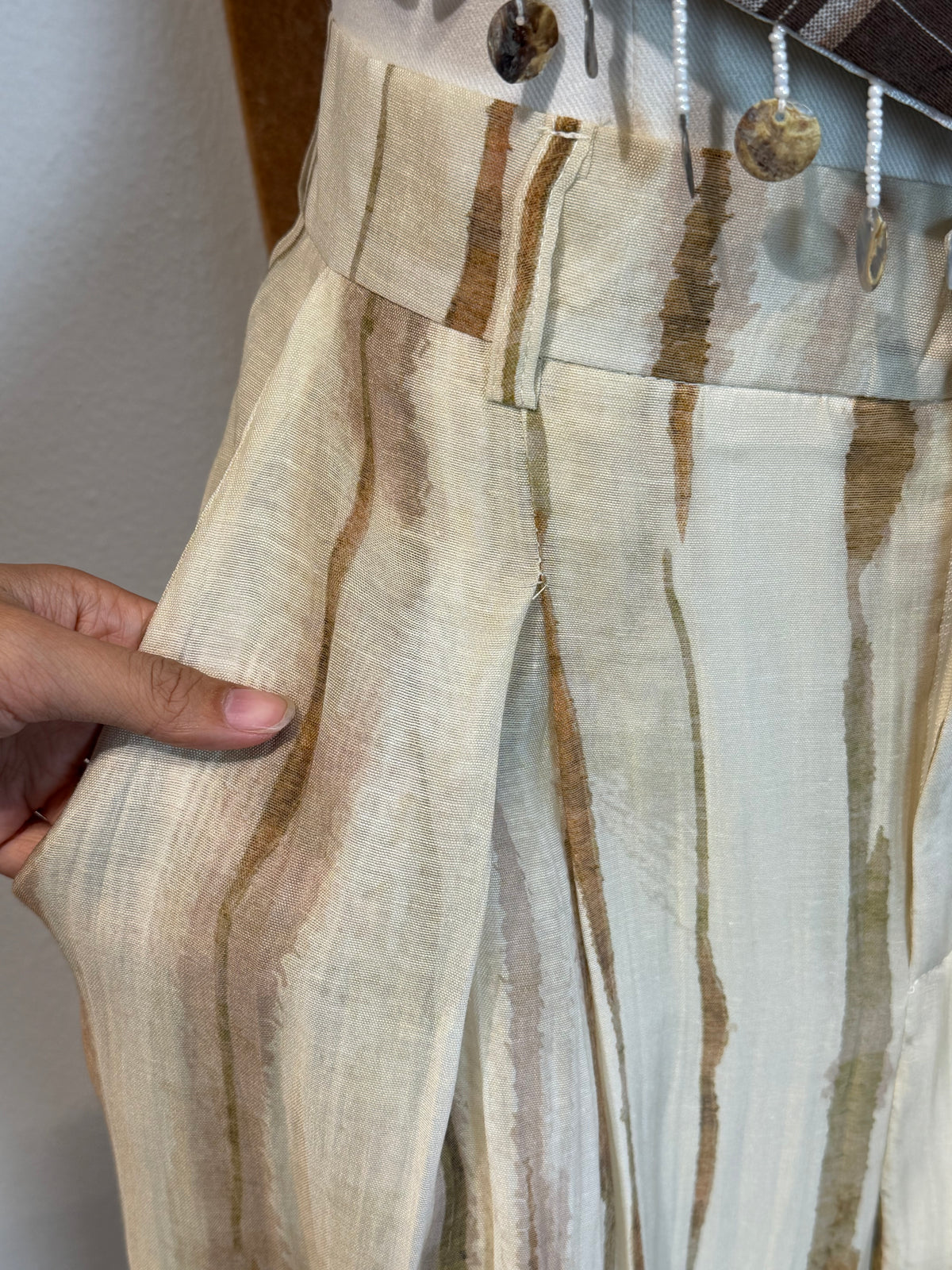 Watercolour Stripe Wide-Leg Trousers | Junia