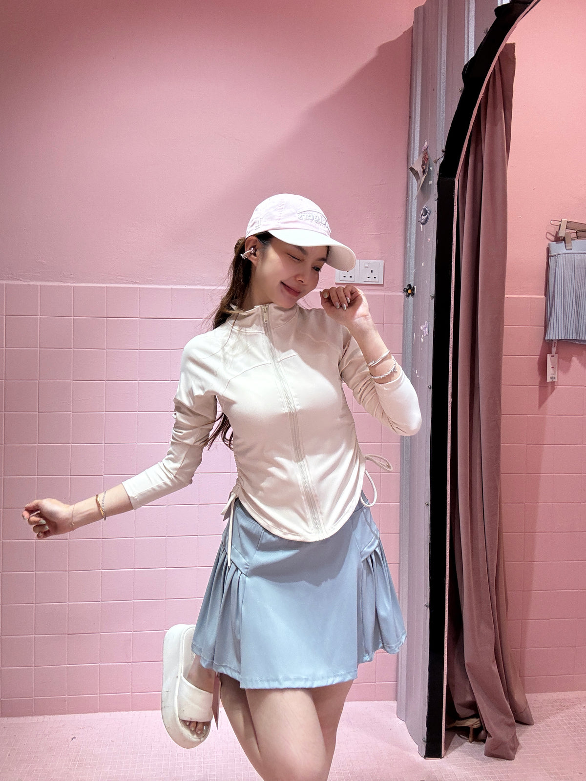 Pleated Tennis Skort with Pockets | Alyssa
