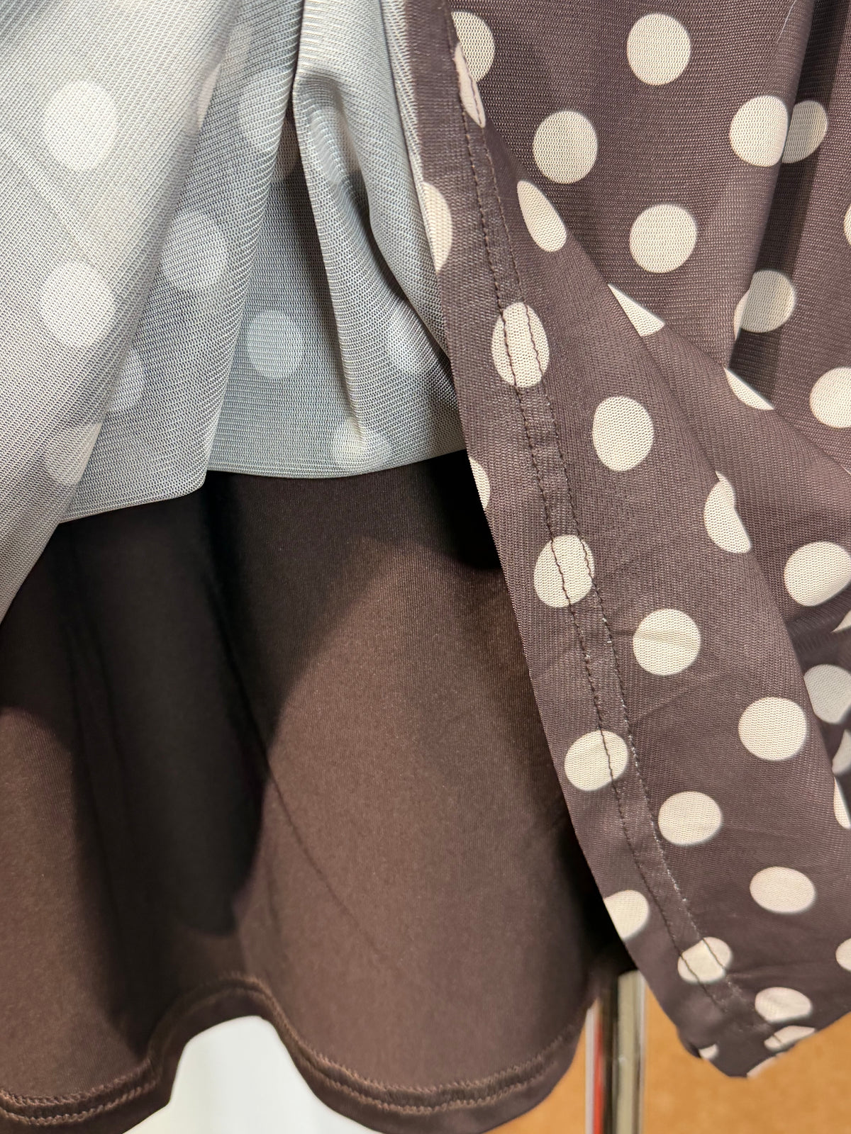 Polka Dot Jacquard Elasticated Midi Skirt | Quina