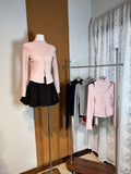 Mock-Neck Vest & V-Neck Cardigan Set | Yana