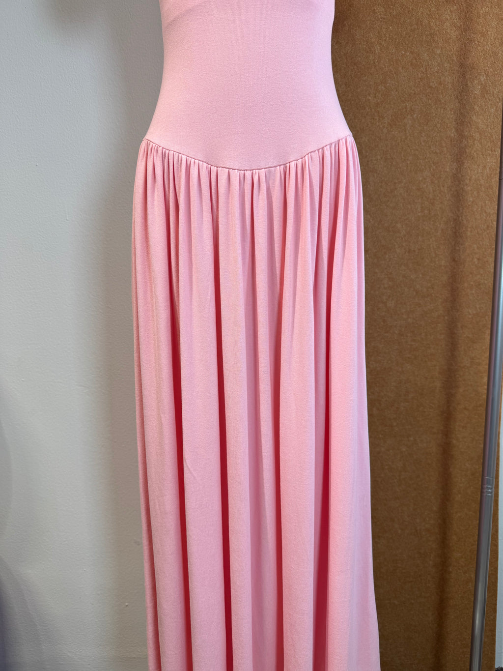 Square-Neck Gathered Maxi Dress | Nessa