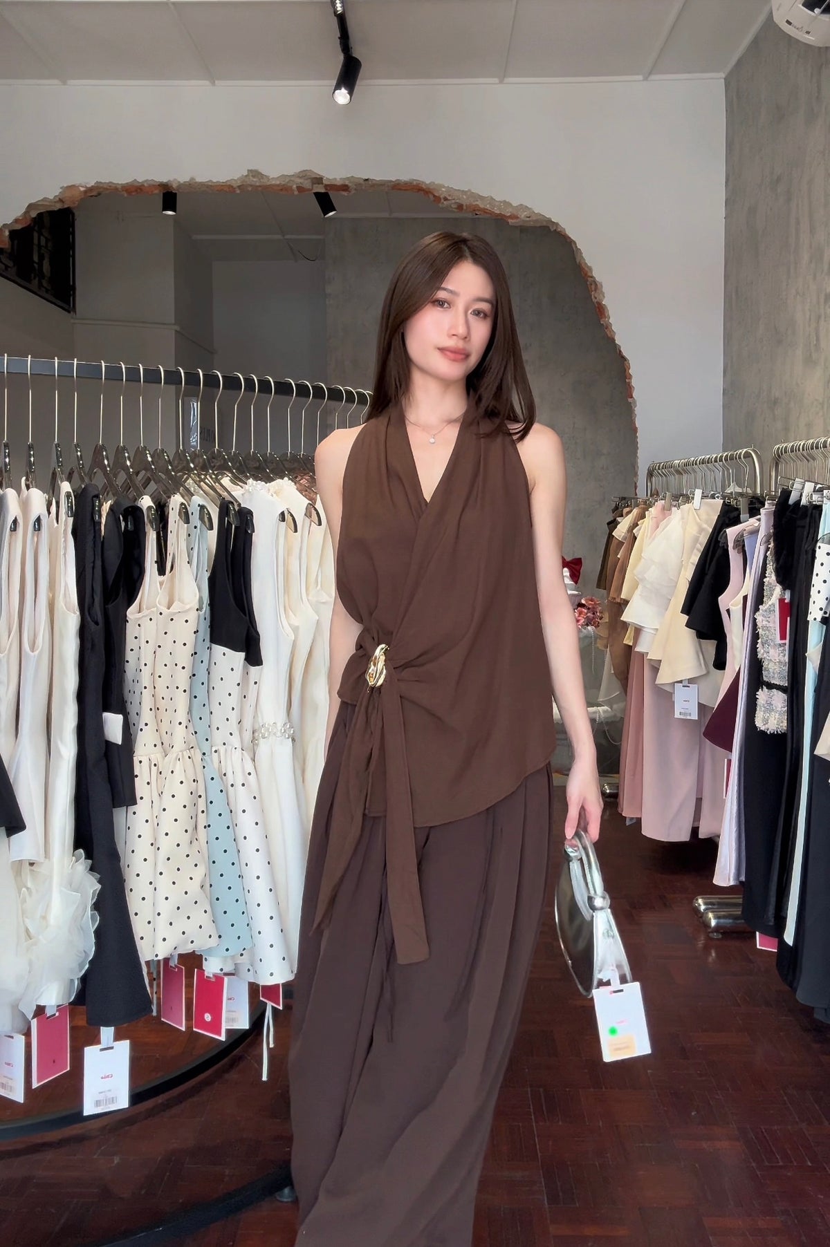 Balloon Wide-Leg Pleated Trousers | Lark