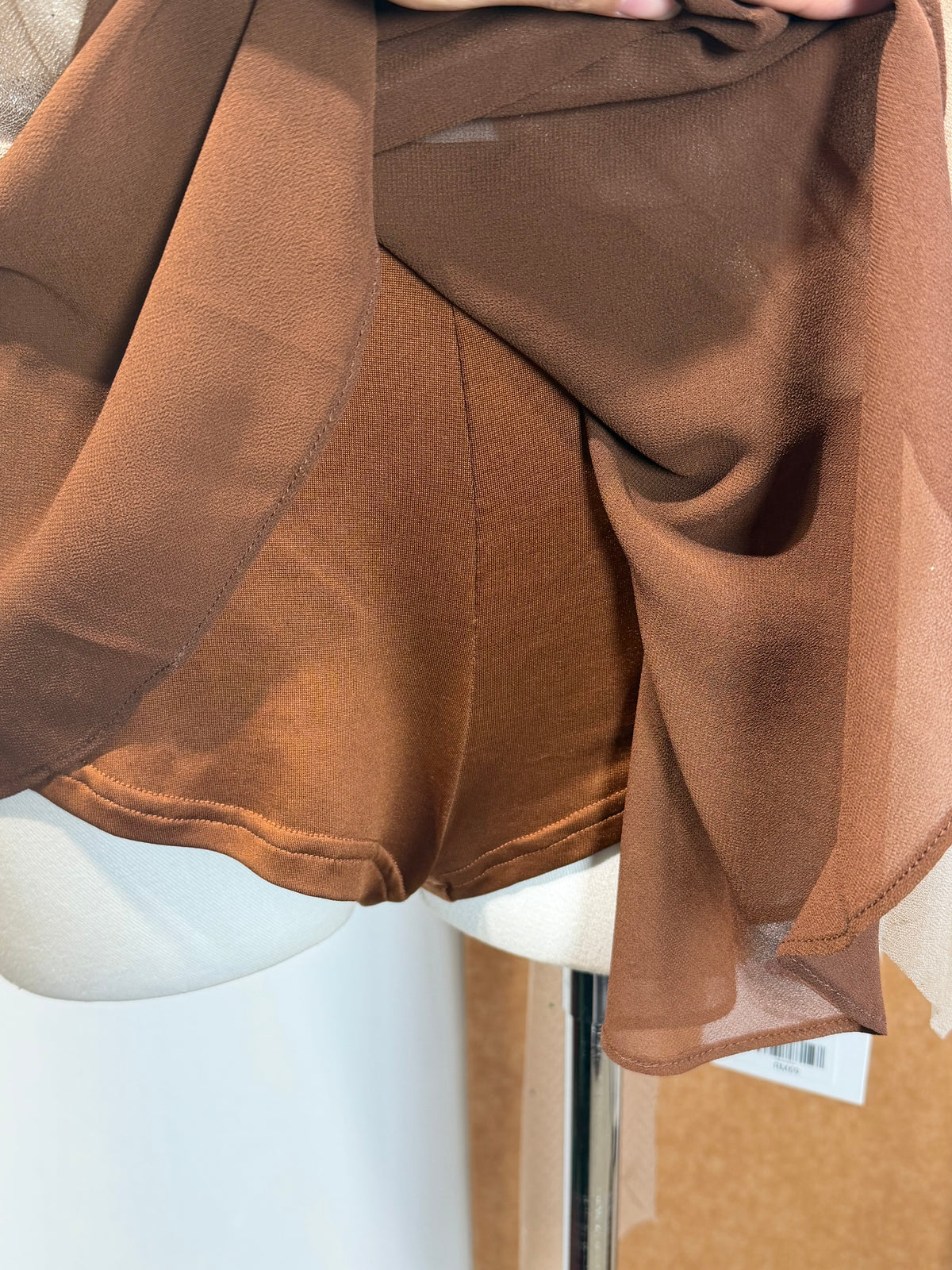 Chiffon Skort | Ivory