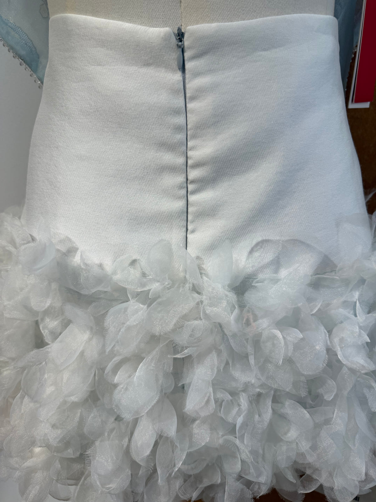 3D Petal Ruffle Organza High-Waist Mini Skirt | Princess