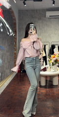 Vintage Wash Flare Jeans | Vion