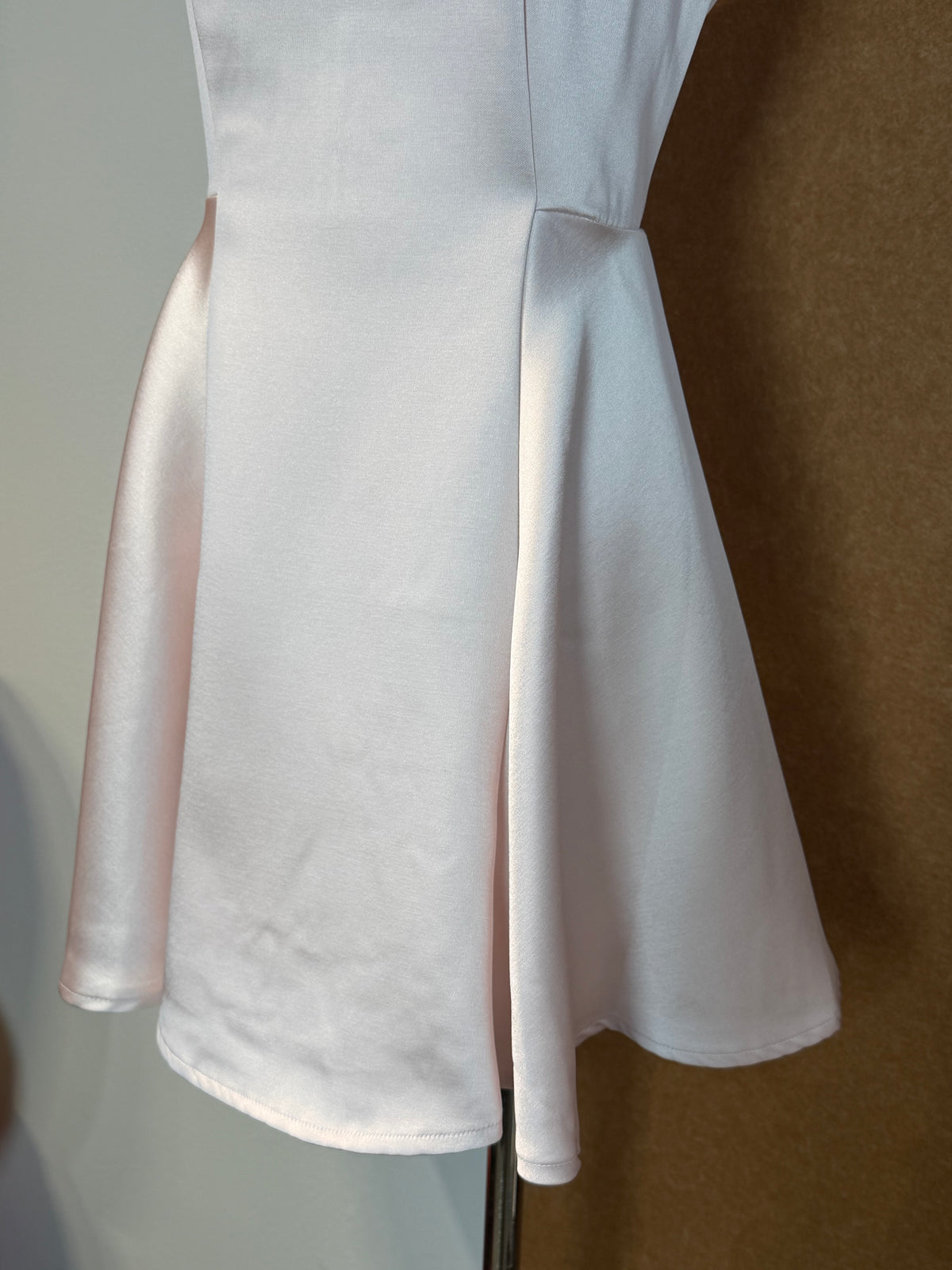 Square Neck Satin Mini Dress | Sydney