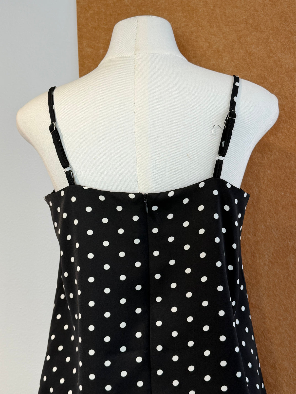 Polka Dot Square-Neck A-Line Cami | Dahlia