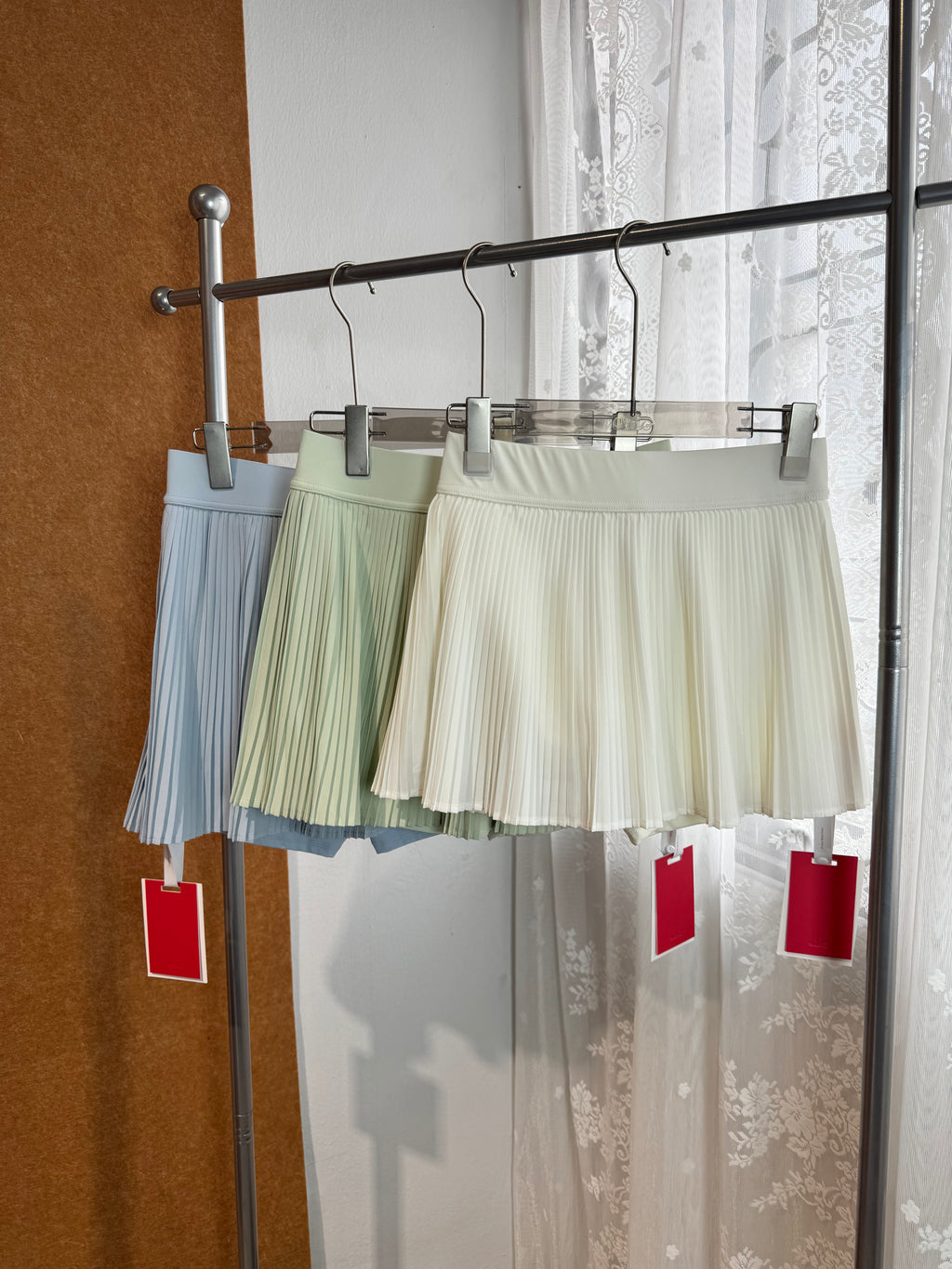 Accordion Pleated Mini Skort | Ayla