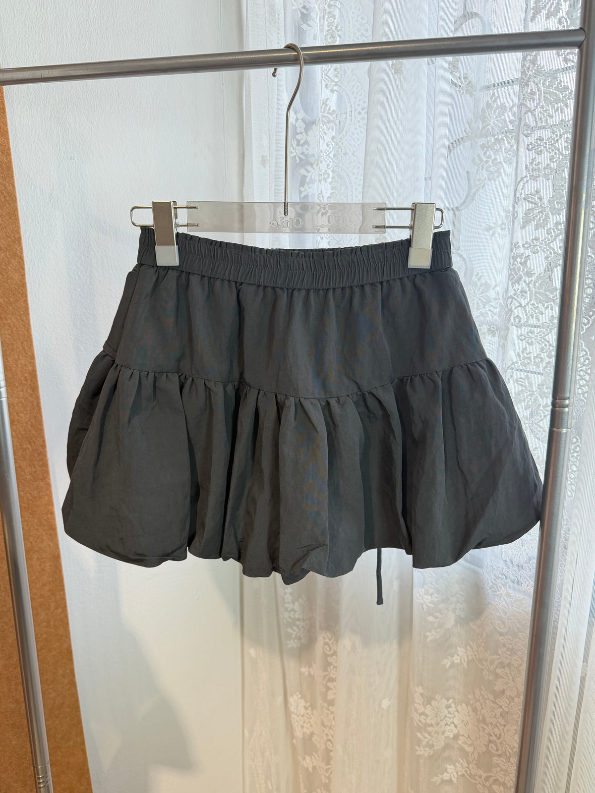 High-Waist Balloon Bubble Mini Skirt with Built-In Shorts | Harper