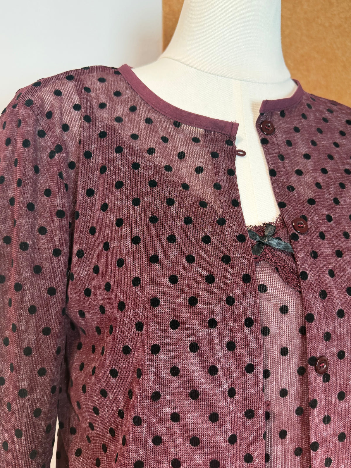 Polka-Dot Cami & Cropped Cardigan Set | Thea Top