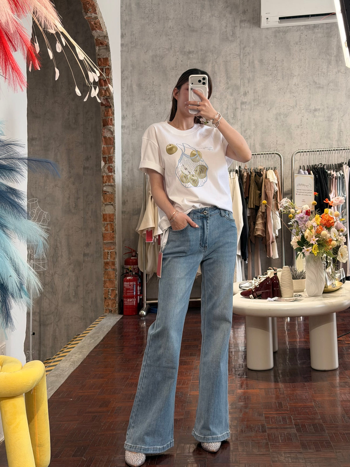Apple Print Tee | Xena Top