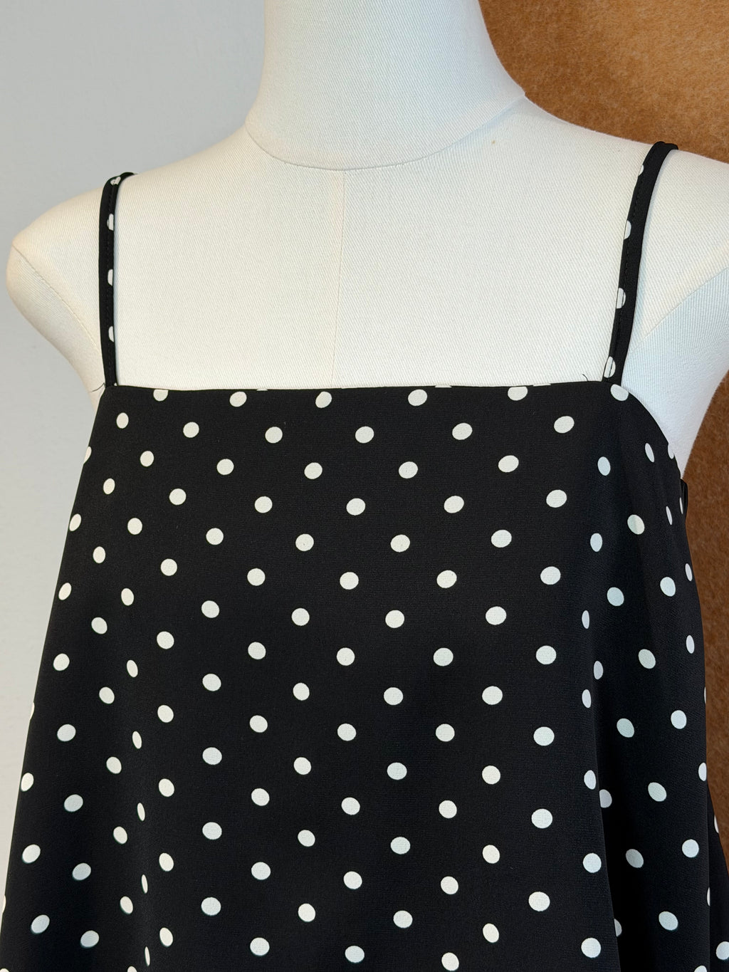 Polka Dot Square-Neck A-Line Cami | Dahlia