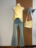 Light-Wash Flared Jeans | Jiva Bottom