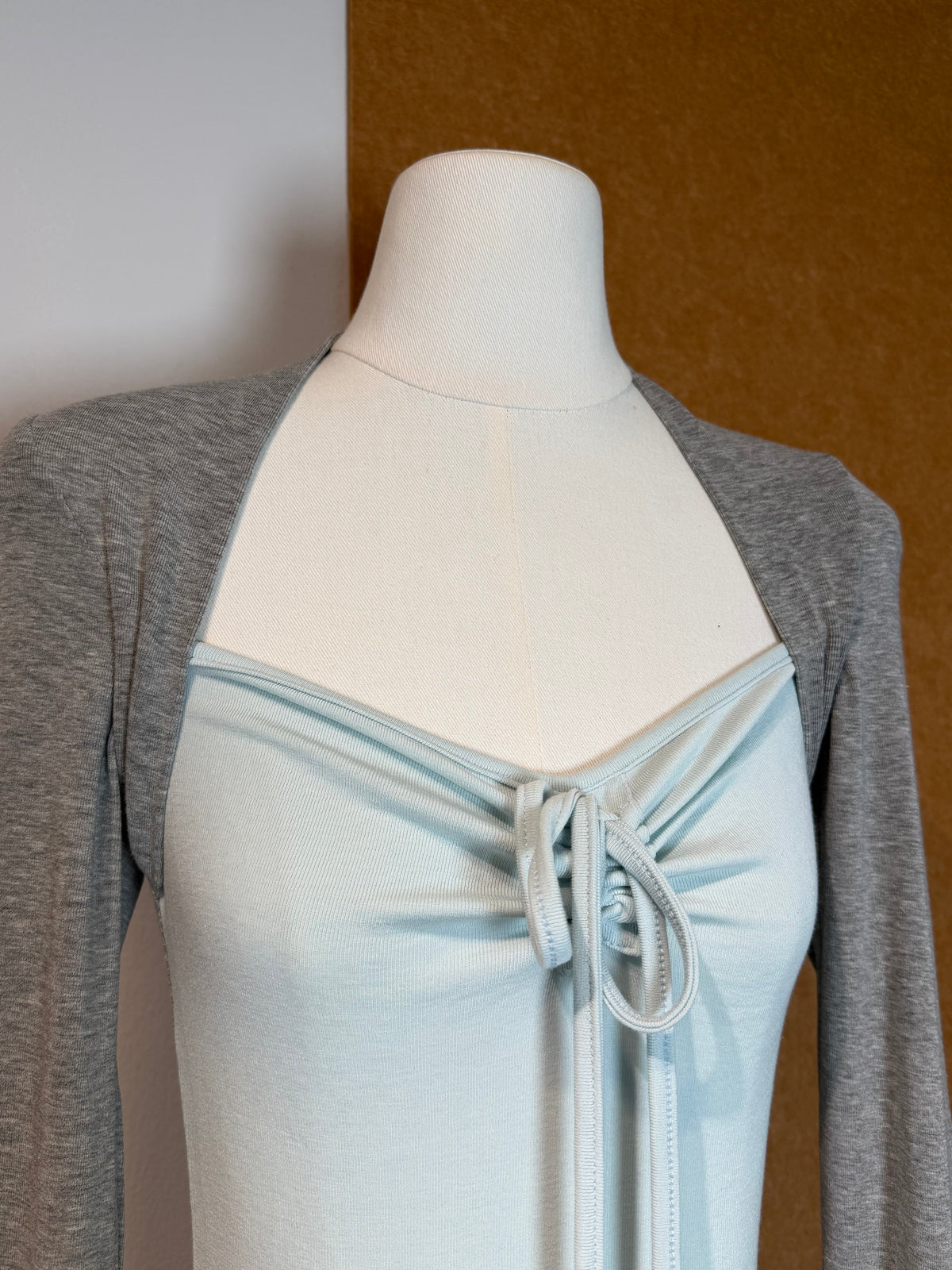 Contrast Drawstring Layered-Look Top | Shay Top