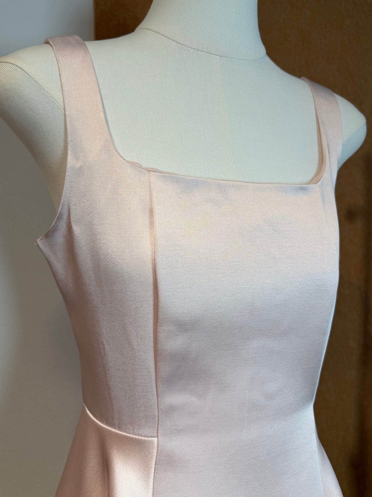 Square Neck Satin Mini Dress | Sydney