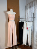 Pleated Wide-Leg Suit Trousers | Violet