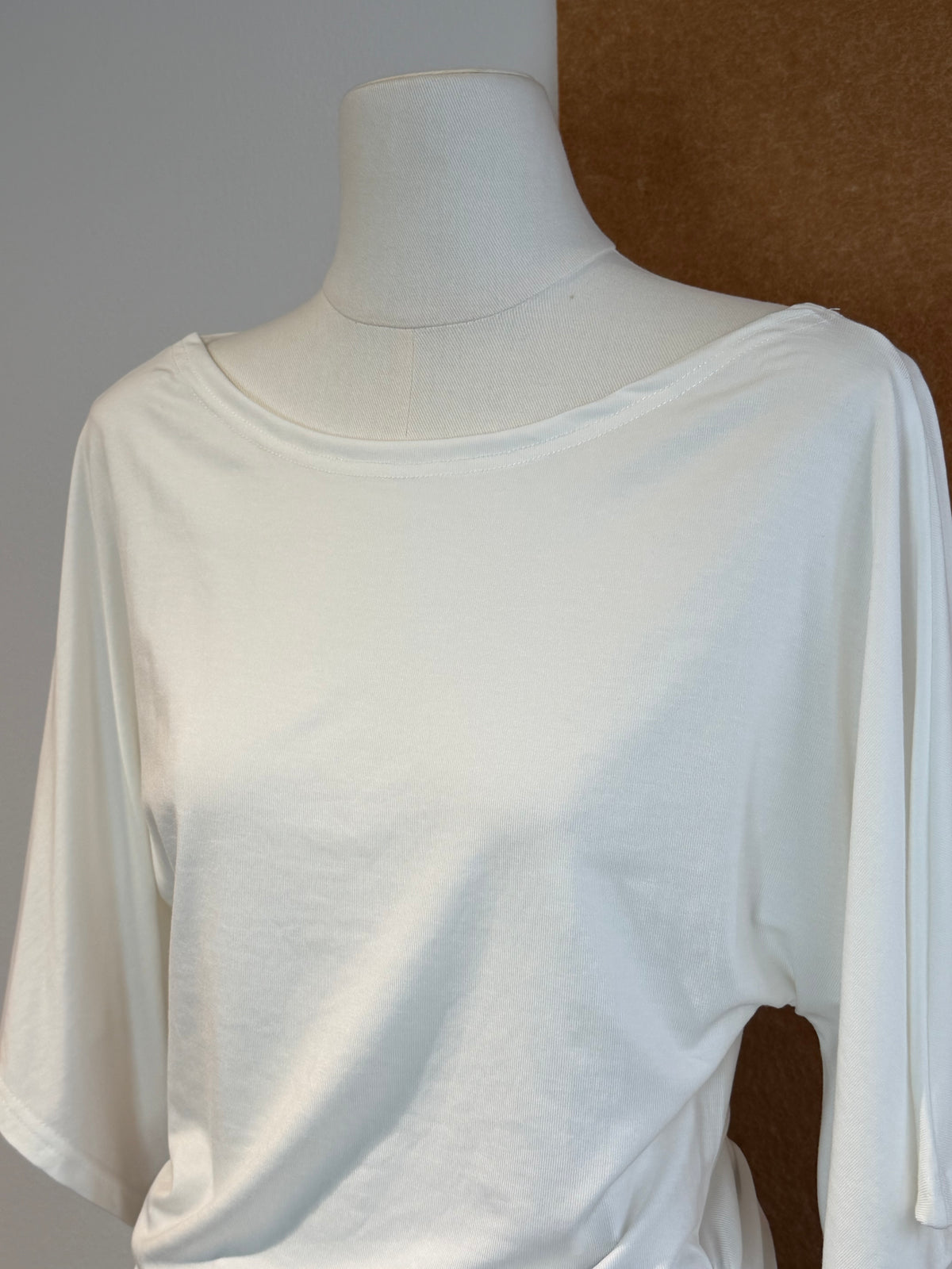 Off-Shoulder Batwing Ruched Top | Rhea