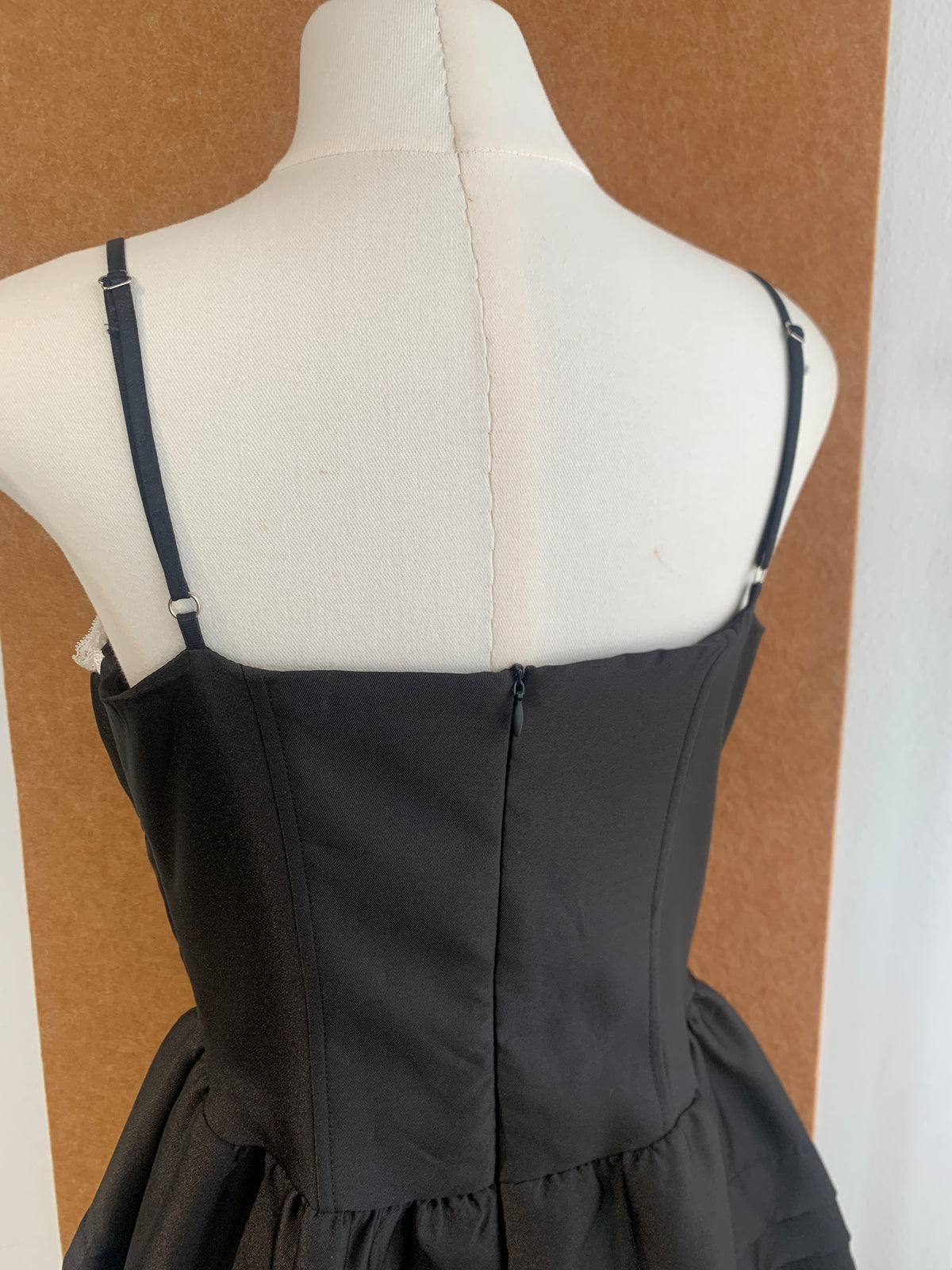Corset Lace-Up Puffball Mini Dress | Jynah