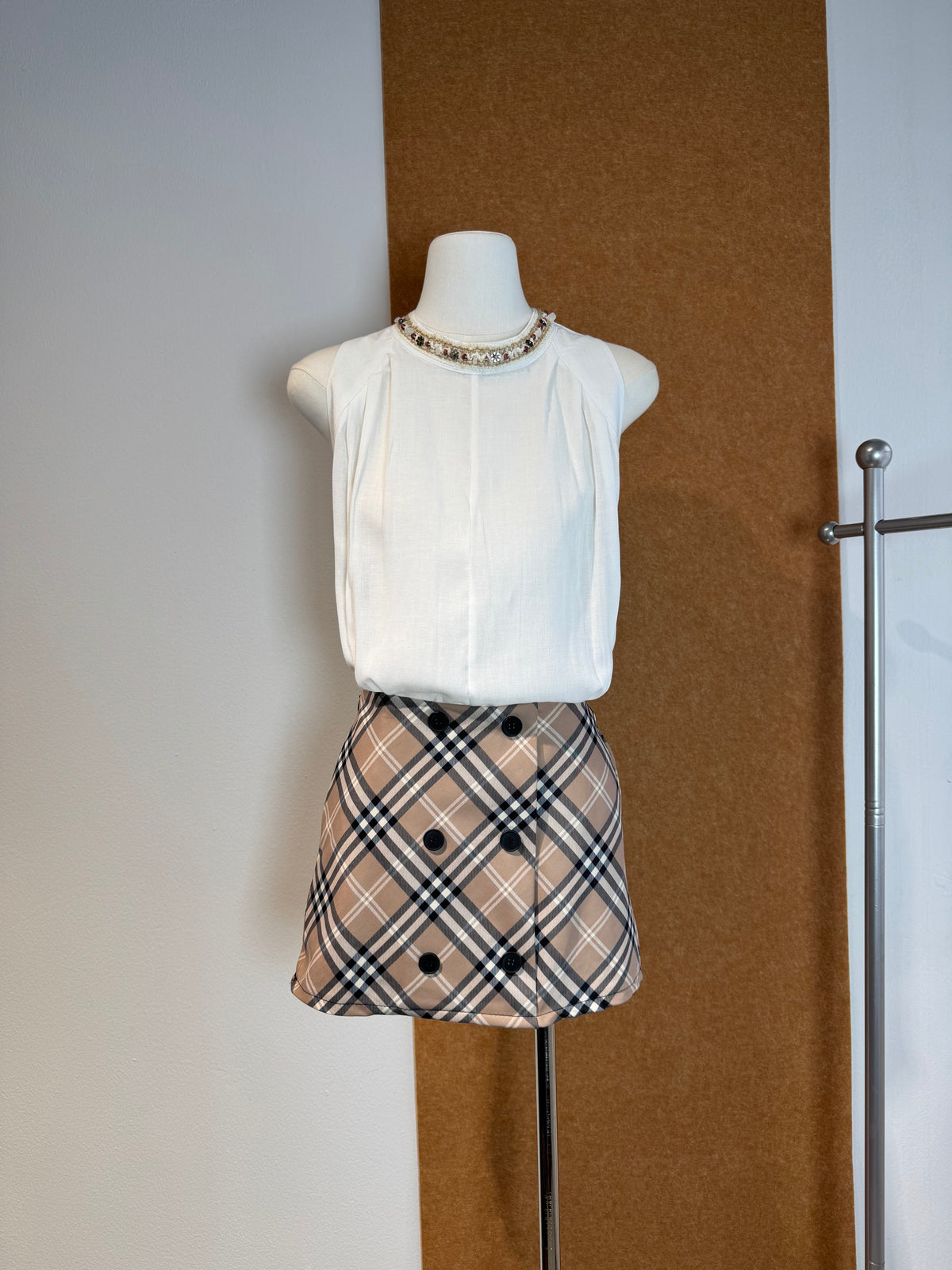 Heritage Check Skort | Cerys