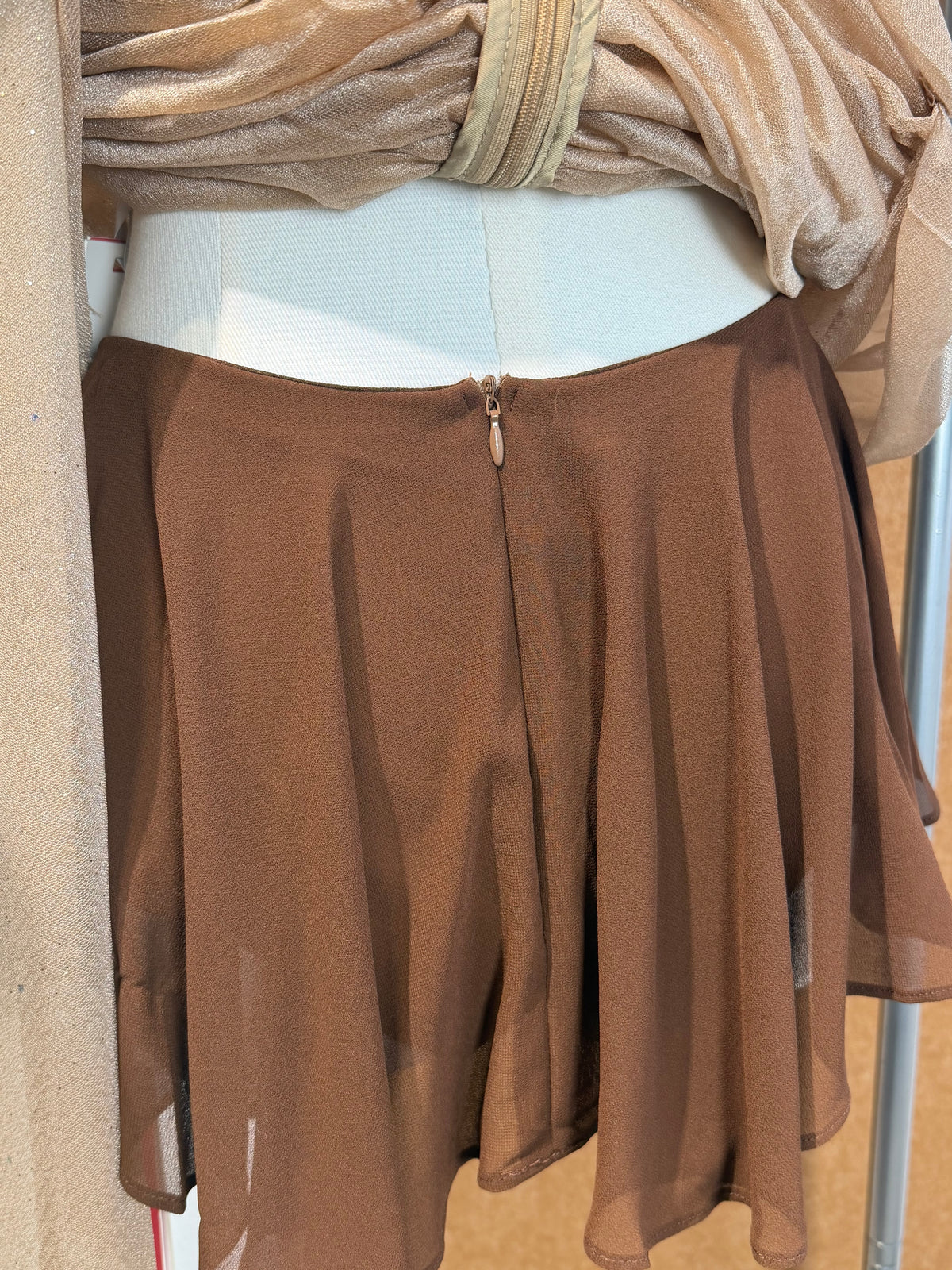 Chiffon Skort | Ivory
