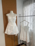 Broderie Anglaise Princess-Line Mini Dress | Dora