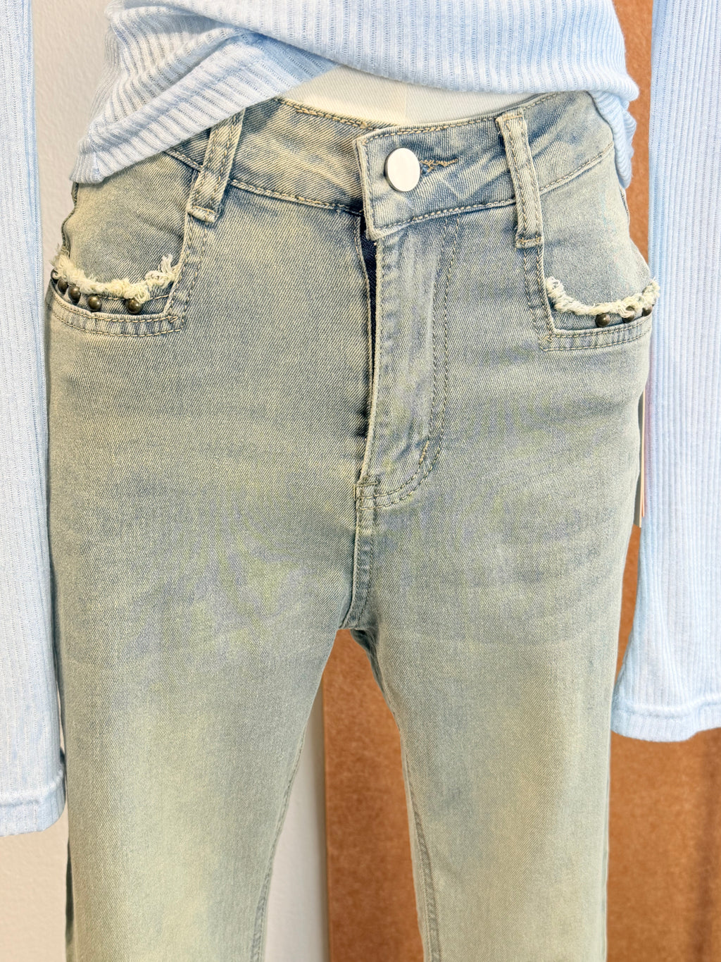 Vintage Wash Flare Jeans | Vion