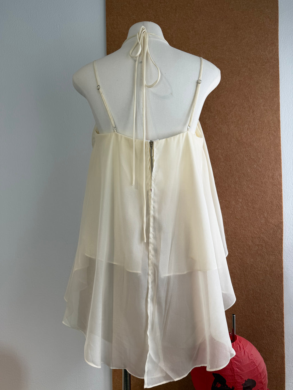 Cream Rosette Layered Cami Top | Nora Top