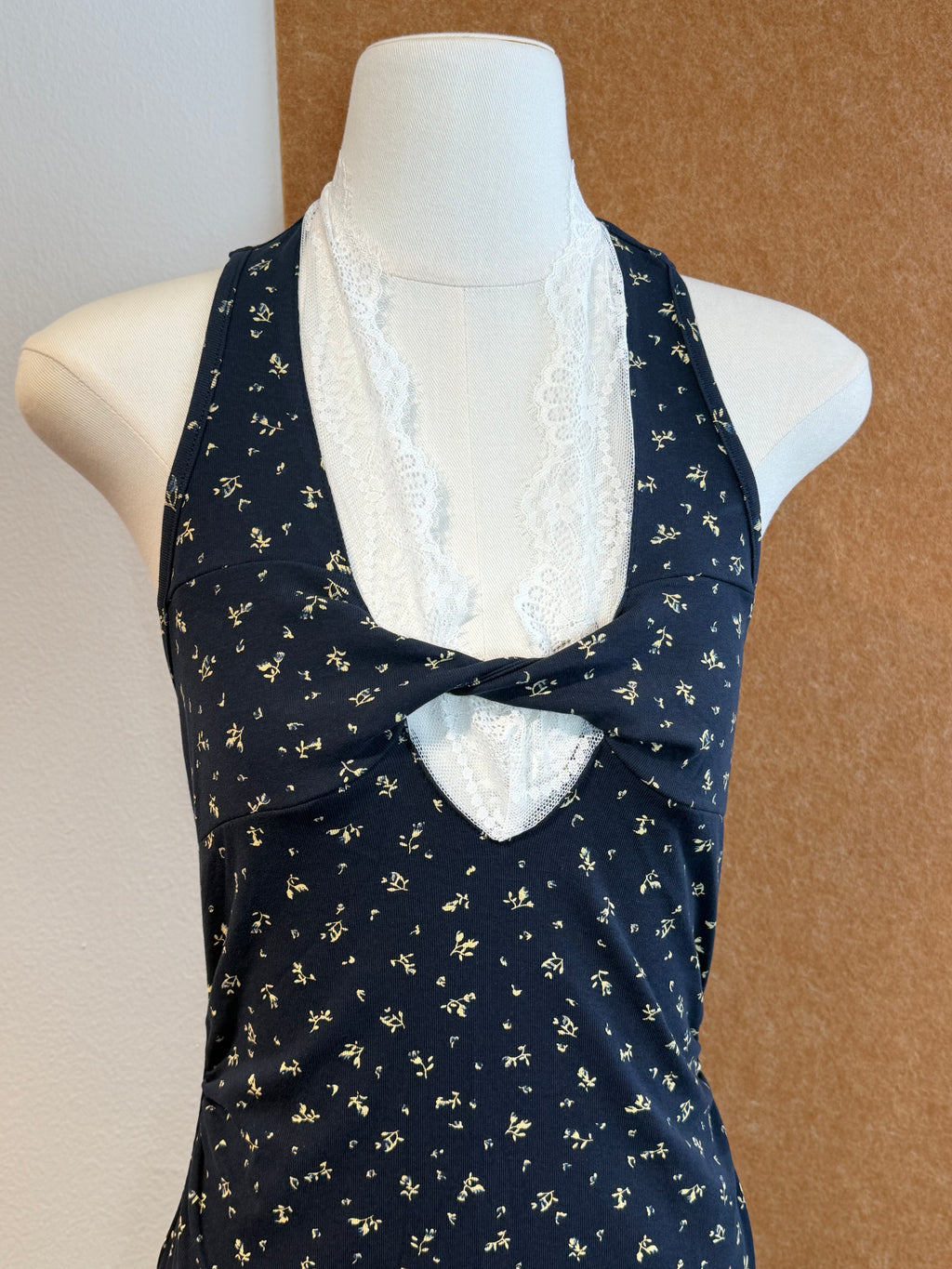 Ditsy Floral Halter Maxi Dress | Indie