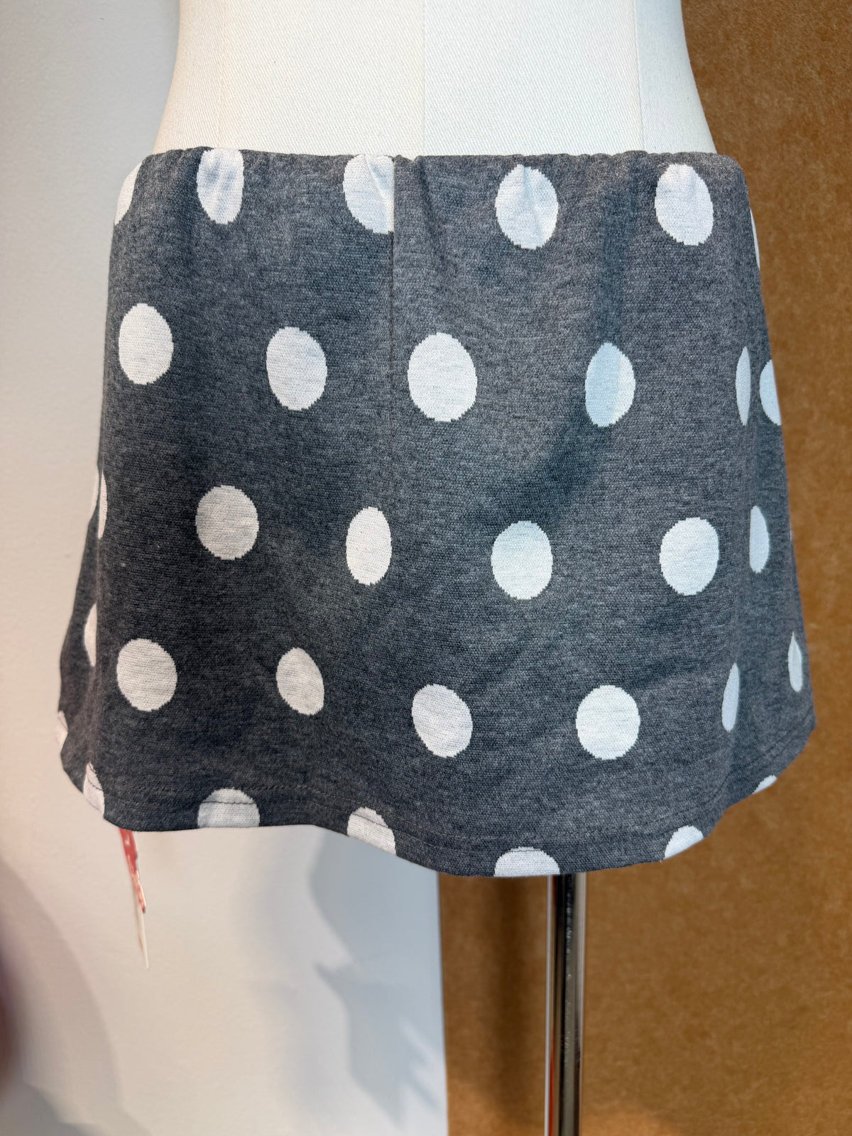 Grey Polka-Dot Mini Skort | Shay Bottom