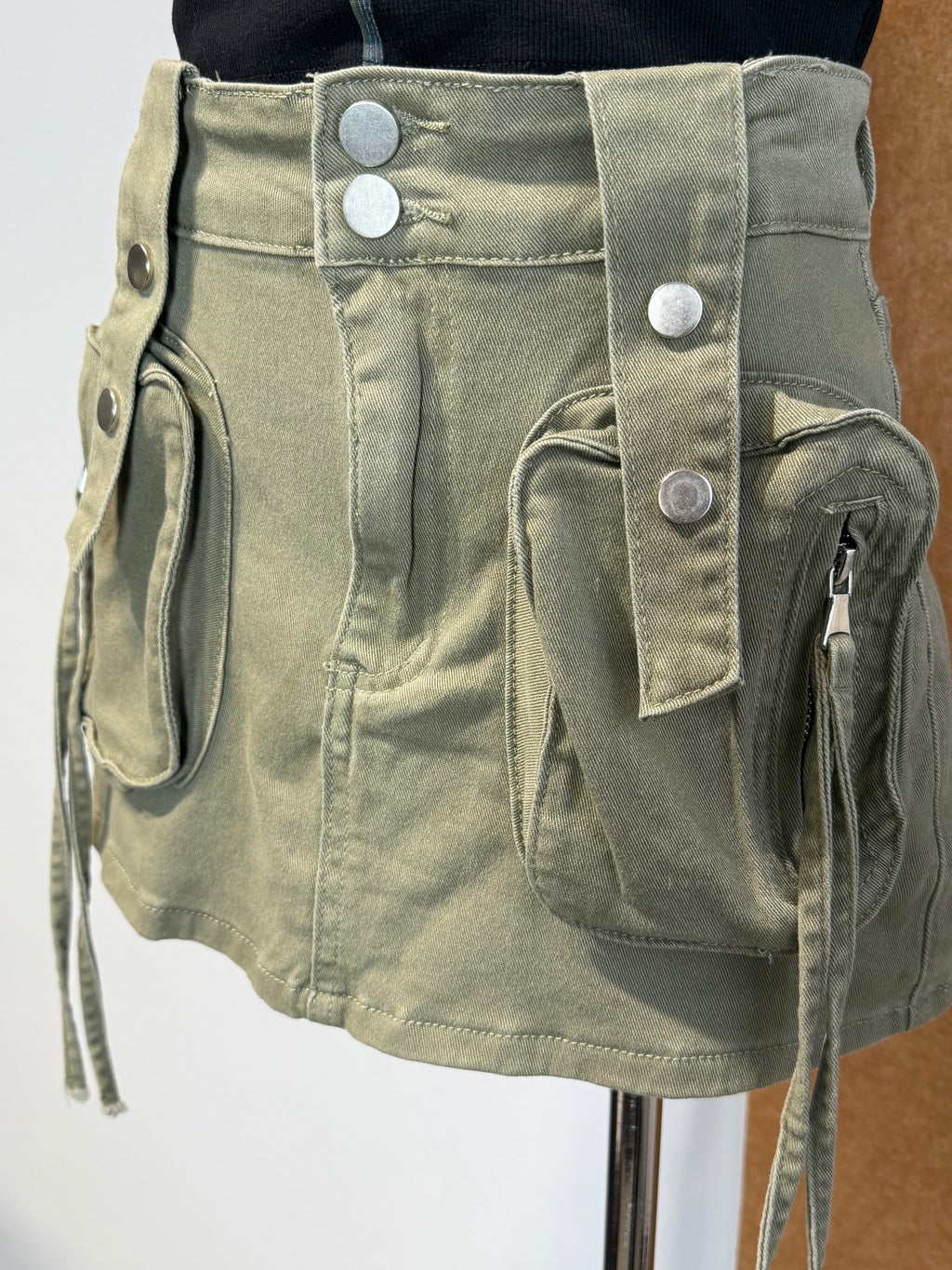 Cargo Pocket Denim Skort | Imani