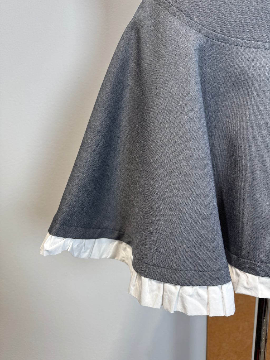 Ruffle Collar Fit-and-Flare Mini Dress | Aziel