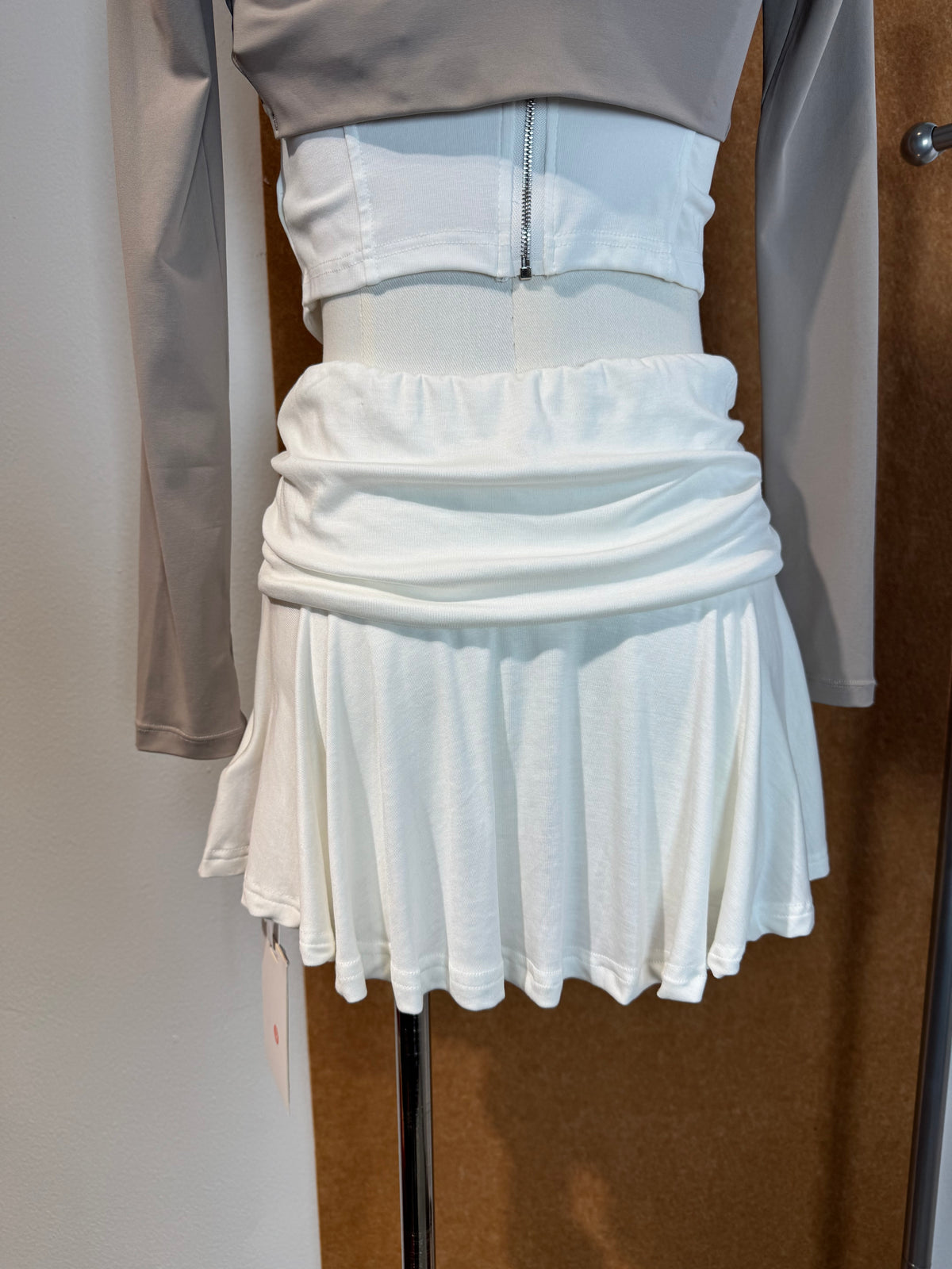 Pleated Side-Tie Skort | Galaxy