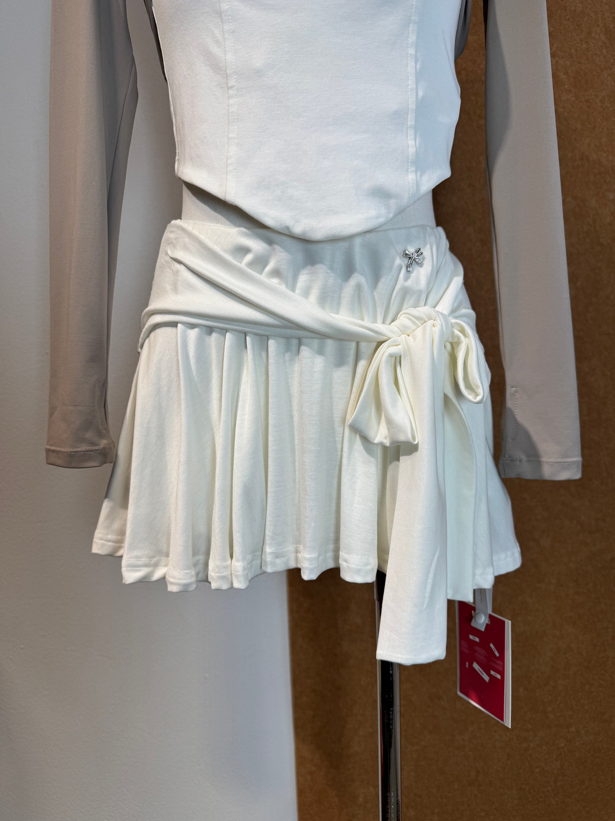 Pleated Side-Tie Skort | Galaxy