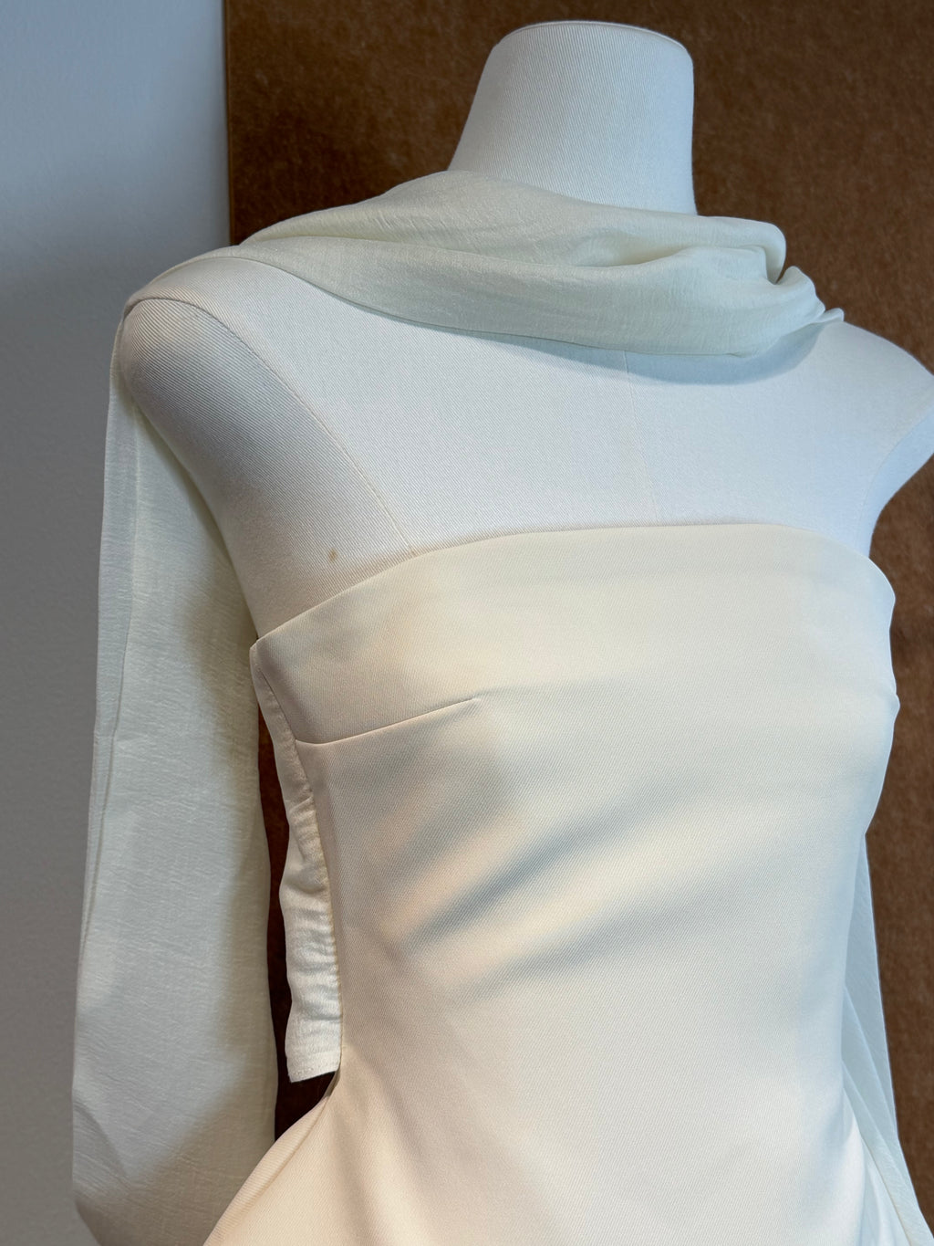 Satin Strapless Mini Dress & Scarf Set | Veda