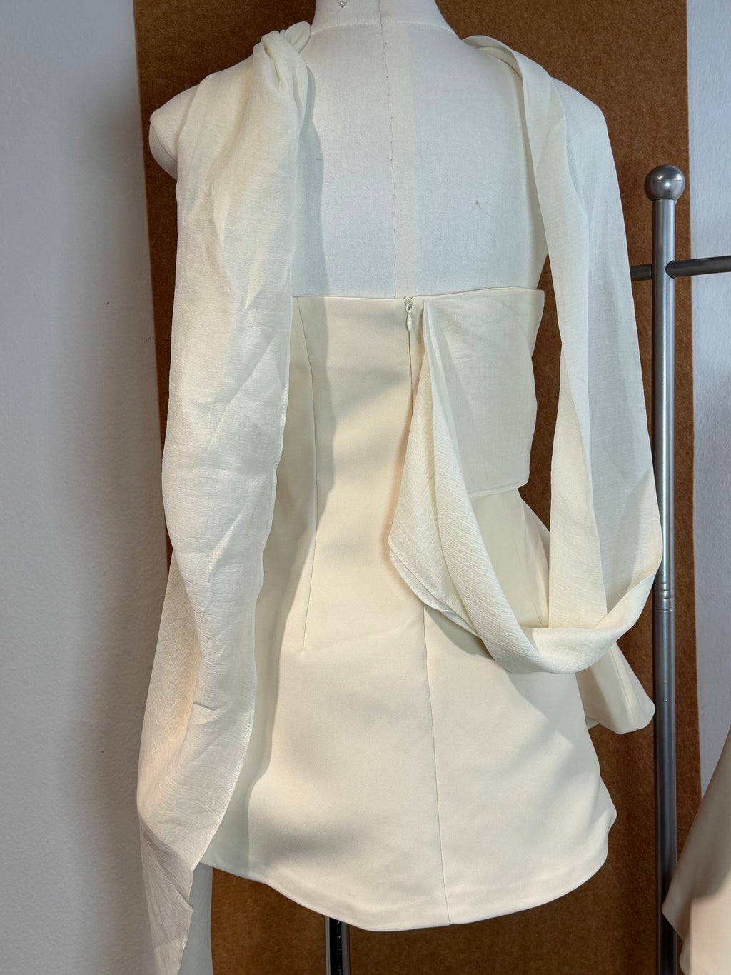 Satin Strapless Mini Dress & Scarf Set | Veda
