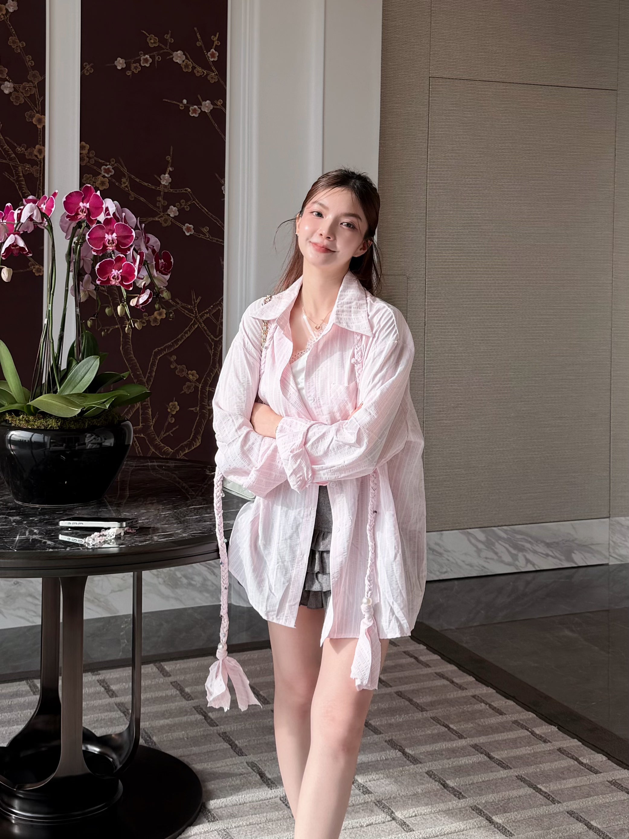 Stripe Oversized Shirt | Elowen