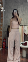 Mesh Ruched Sweetheart Bandeau | Violet