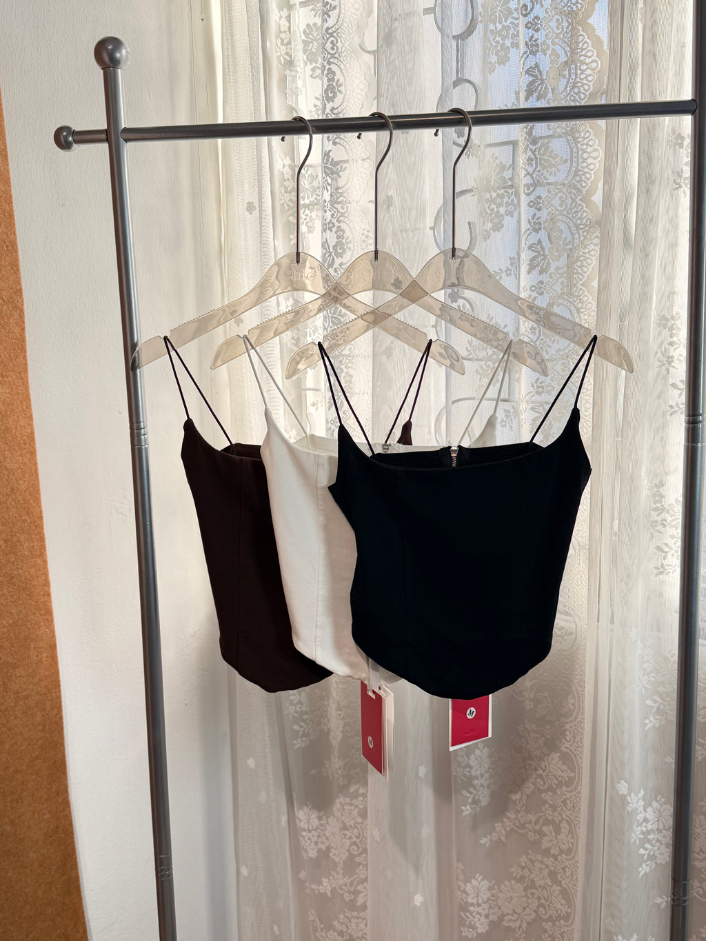 Fishbone Structured Square-Neck Cami | Daisy