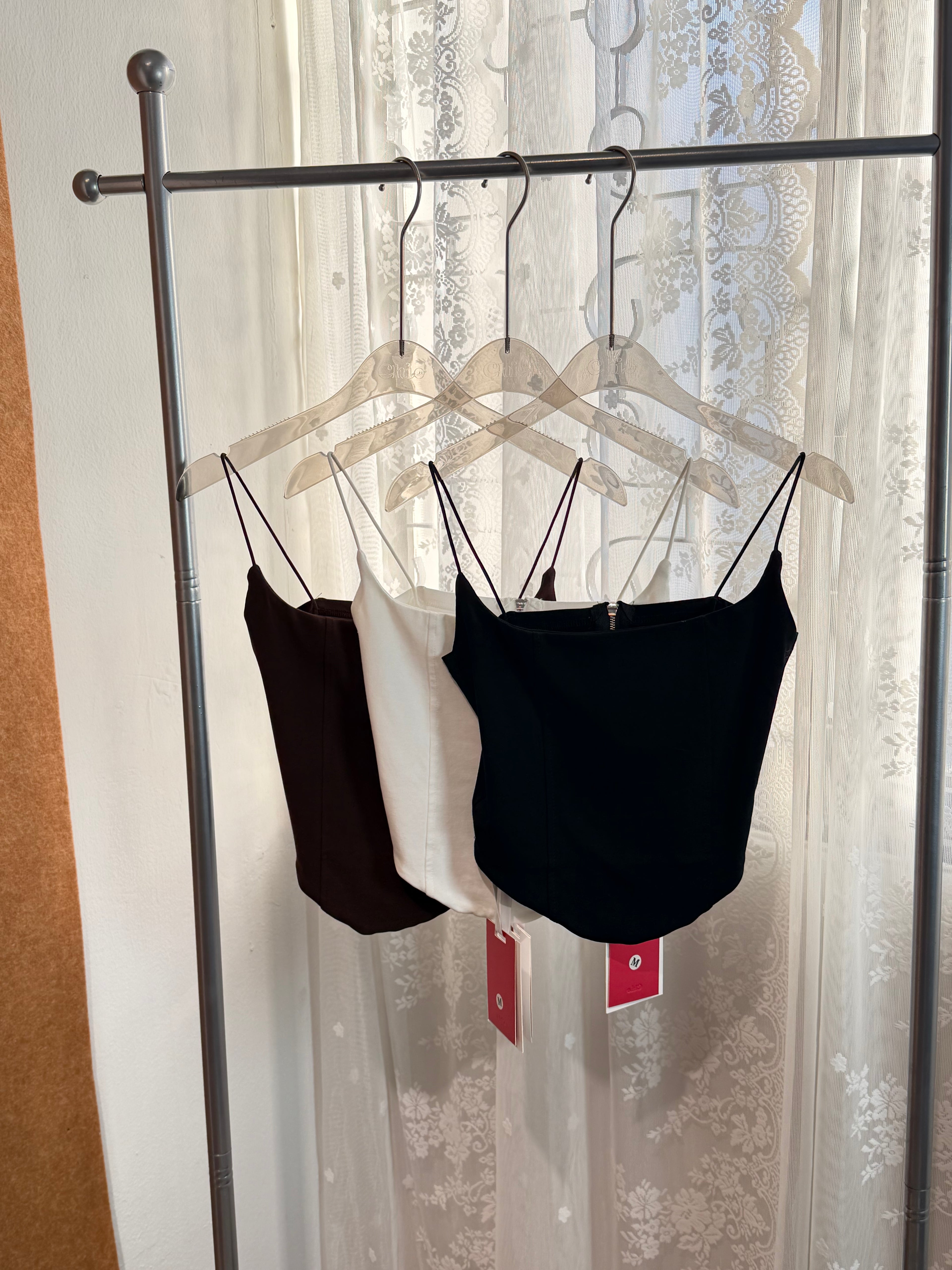 Fishbone Structured Square-Neck Cami | Daisy