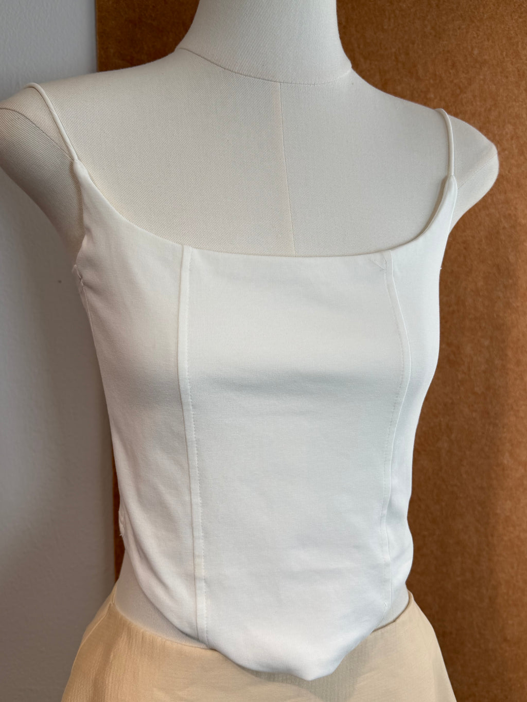 Fishbone Structured Square-Neck Cami | Daisy
